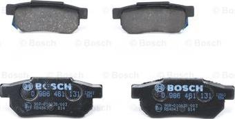 BOSCH 0 986 461 131 - Гальмівні колодки, дискові гальма avtolavka.club