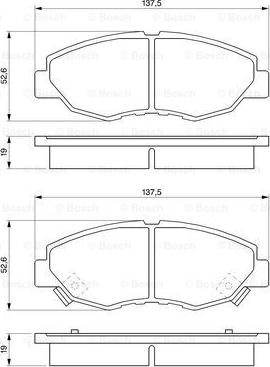 BOSCH 0 986 461 124 - Гальмівні колодки, дискові гальма avtolavka.club