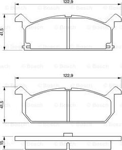 BOSCH 0 986 461 751 - Гальмівні колодки, дискові гальма avtolavka.club