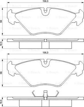 BOSCH 0 986 461 766 - Гальмівні колодки, дискові гальма avtolavka.club