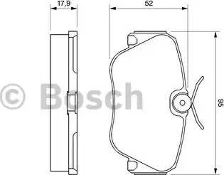 BOSCH 0 986 468 902 - Гальмівні колодки, дискові гальма avtolavka.club