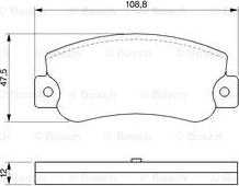 BOSCH 0 986 468 411 - Гальмівні колодки, дискові гальма avtolavka.club