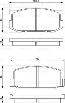 BOSCH 0 986 468 541 - Гальмівні колодки, дискові гальма avtolavka.club