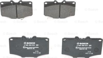 BOSCH 0 986 468 520 - Гальмівні колодки, дискові гальма avtolavka.club