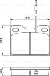 BOSCH 0 986 468 661 - Гальмівні колодки, дискові гальма avtolavka.club