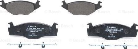 BOSCH 0 986 468 871 - Гальмівні колодки, дискові гальма avtolavka.club