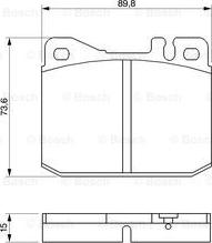 BOSCH 0 986 463 921 - Гальмівні колодки, дискові гальма avtolavka.club