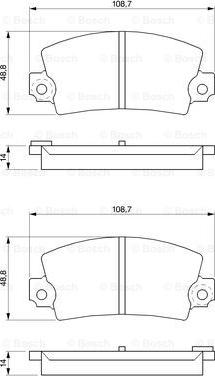 BOSCH 0 986 463 490 - Гальмівні колодки, дискові гальма avtolavka.club