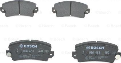 BOSCH 0 986 463 490 - Гальмівні колодки, дискові гальма avtolavka.club