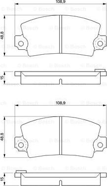 BOSCH 0 986 463 473 - Гальмівні колодки, дискові гальма avtolavka.club