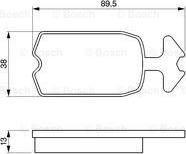 BOSCH 0 986 462 072 - Гальмівні колодки, дискові гальма avtolavka.club