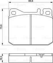 BOSCH 0 986 462 803 - Гальмівні колодки, дискові гальма avtolavka.club