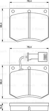 BOSCH 0 986 467 930 - Гальмівні колодки, дискові гальма avtolavka.club