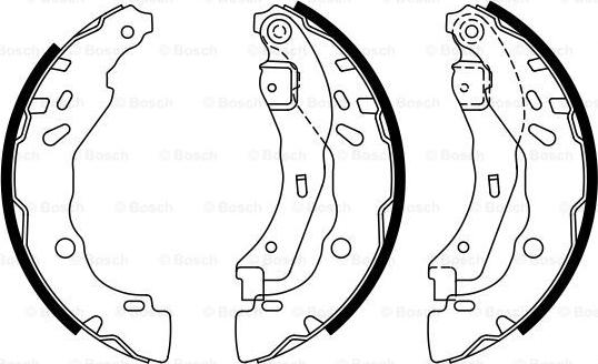 BOSCH 0 986 487 940 - Комплект гальм, барабанний механізм avtolavka.club