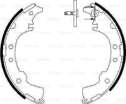 BOSCH 0 986 487 588 - Комплект гальм, барабанний механізм avtolavka.club