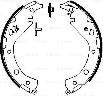 BOSCH 0 986 487 692 - Комплект гальм, барабанний механізм avtolavka.club