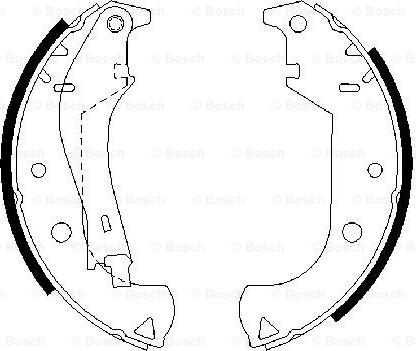 BOSCH 0 986 487 626 - Комплект гальм, барабанний механізм avtolavka.club