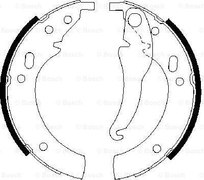 BOSCH 0 986 487 012 - Комплект гальм, барабанний механізм avtolavka.club