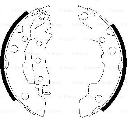 BOSCH 0 986 487 081 - Комплект гальм, барабанний механізм avtolavka.club