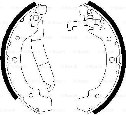 BOSCH 0 986 487 193 - Комплект гальм, барабанний механізм avtolavka.club