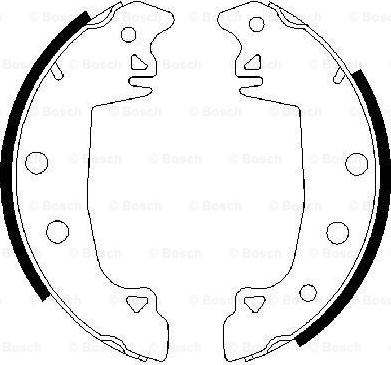 BOSCH 0 986 487 336 - Комплект гальм, барабанний механізм avtolavka.club