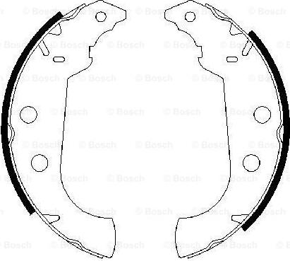 BOSCH 0 986 487 243 - Комплект гальм, барабанний механізм avtolavka.club