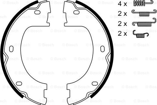 BOSCH 0 986 487 751 - Комплект гальм, ручник, парковка avtolavka.club