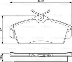 BOSCH 0 986 424 490 - Гальмівні колодки, дискові гальма avtolavka.club