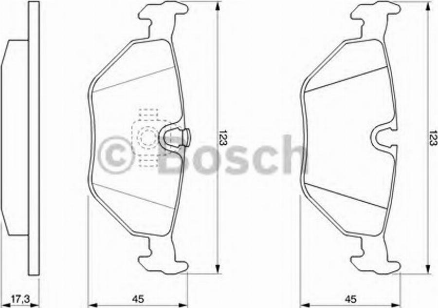 BOSCH 0 986 424 459 - Гальмівні колодки, дискові гальма avtolavka.club