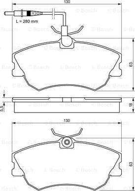 BOSCH 0 986 424 451 - Гальмівні колодки, дискові гальма avtolavka.club