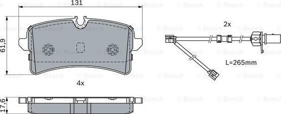 BOSCH 0 986 424 404 - Гальмівні колодки, дискові гальма avtolavka.club