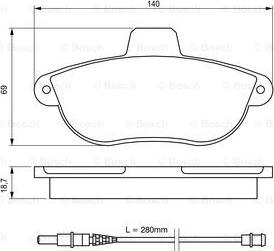 BOSCH 0 986 424 415 - Гальмівні колодки, дискові гальма avtolavka.club