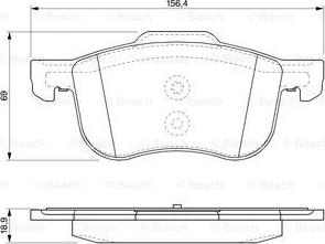 BOSCH 0 986 424 540 - Гальмівні колодки, дискові гальма avtolavka.club