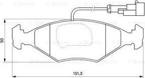 BOSCH 0 986 424 543 - Гальмівні колодки, дискові гальма avtolavka.club