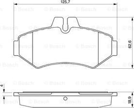 BOSCH 0 986 424 516 - Гальмівні колодки, дискові гальма avtolavka.club