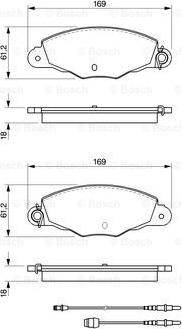 BOSCH 0 986 424 511 - Гальмівні колодки, дискові гальма avtolavka.club