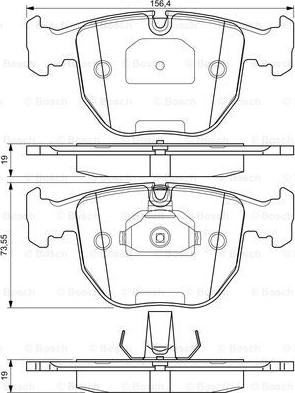 BOSCH 0 968 424 584 - Гальмівні колодки, дискові гальма avtolavka.club