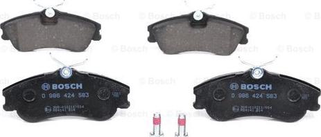 BOSCH 0 986 424 583 - Гальмівні колодки, дискові гальма avtolavka.club