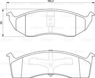 BOSCH 0 986 424 587 - Гальмівні колодки, дискові гальма avtolavka.club