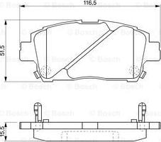 BOSCH 0 986 424 534 - Гальмівні колодки, дискові гальма avtolavka.club