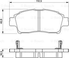 BOSCH 0 986 424 535 - Гальмівні колодки, дискові гальма avtolavka.club