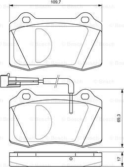 BOSCH 0 986 424 579 - Гальмівні колодки, дискові гальма avtolavka.club