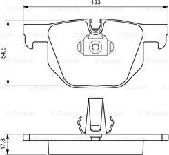 BOSCH 0 986 424 653 - Гальмівні колодки, дискові гальма avtolavka.club