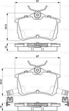 BOSCH 0 986 424 661 - Гальмівні колодки, дискові гальма avtolavka.club