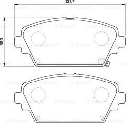 BOSCH 0 986 424 663 - Гальмівні колодки, дискові гальма avtolavka.club