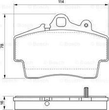 BOSCH 0 986 424 615 - Гальмівні колодки, дискові гальма avtolavka.club