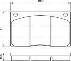 BOSCH 0 986 424 684 - Гальмівні колодки, дискові гальма avtolavka.club