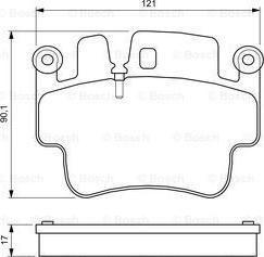 BOSCH 0 986 424 681 - Гальмівні колодки, дискові гальма avtolavka.club