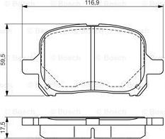 BOSCH 0 986 424 639 - Гальмівні колодки, дискові гальма avtolavka.club