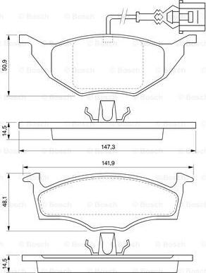 BOSCH 0 986 424 632 - Гальмівні колодки, дискові гальма avtolavka.club